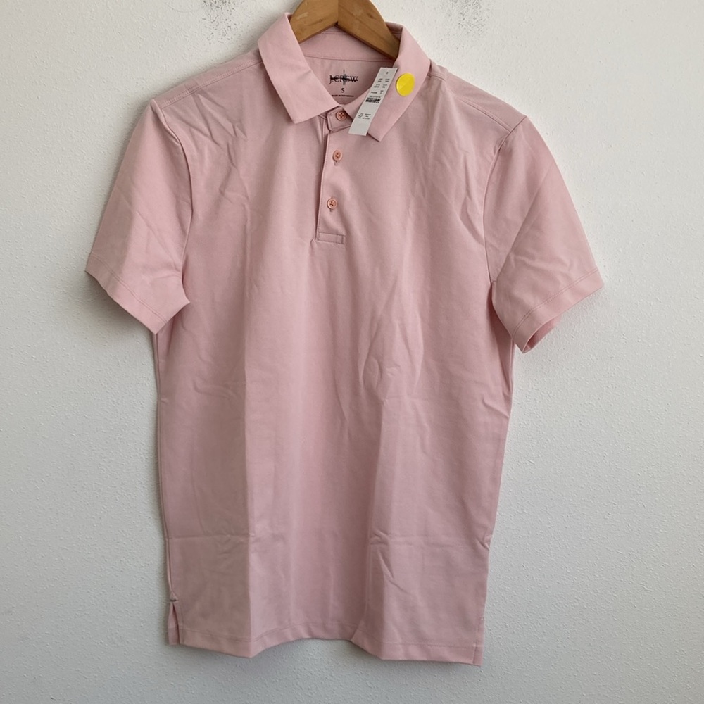 J. Crew Men's Soft-touch polo shirt Small Sunwashed Peony‎ Color - Picture 4 of 8